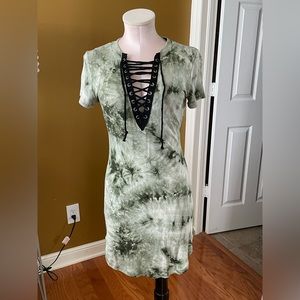 Hearts & Hips Summer Tie Dye Dress NWT Size M